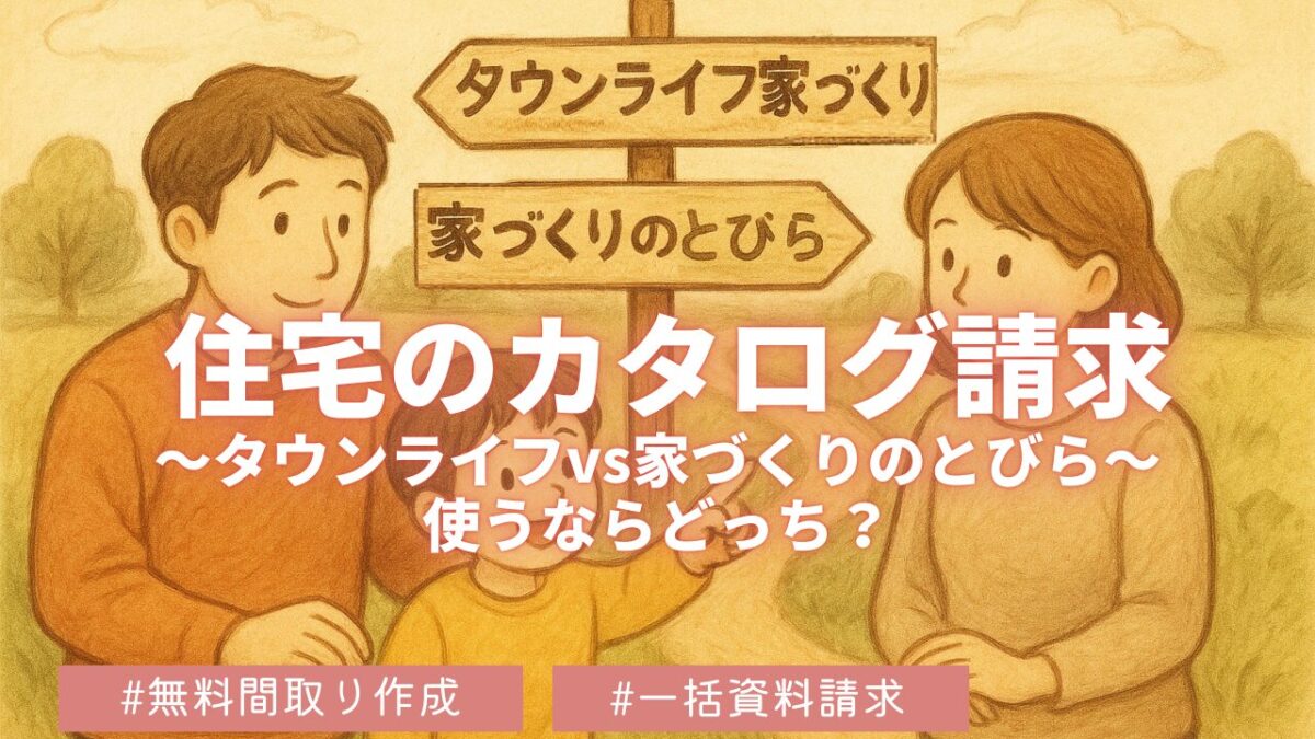 タウンライフ家づくりvs家づくりのとびら　サービス徹底比較
